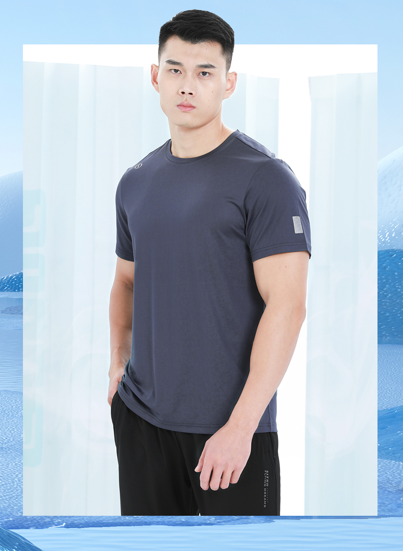 寻甸企业团体运动服圆领T恤定制厂家883145/883146(图3)